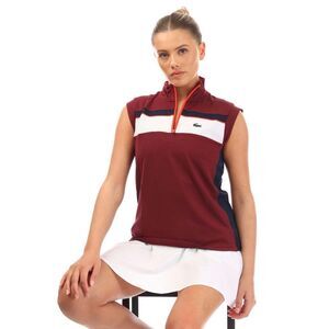 NWT Lacoste Women's Ripstop Piqué Ultra-Dry Tennis Polo, $110 Sz 2/4 F16